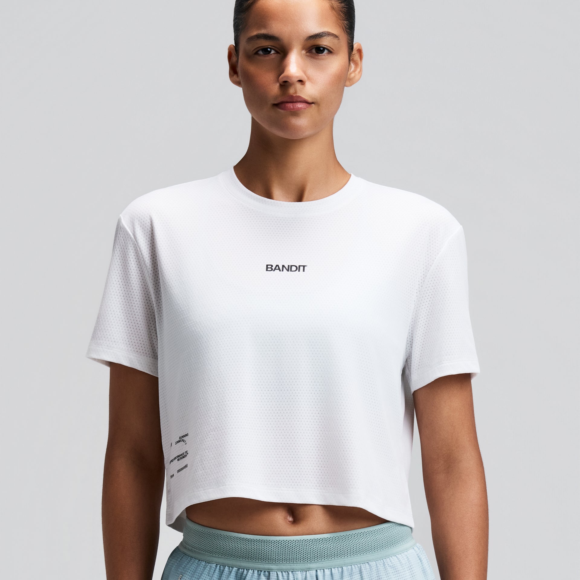 Bandit Micromesh Cropped Run Tee