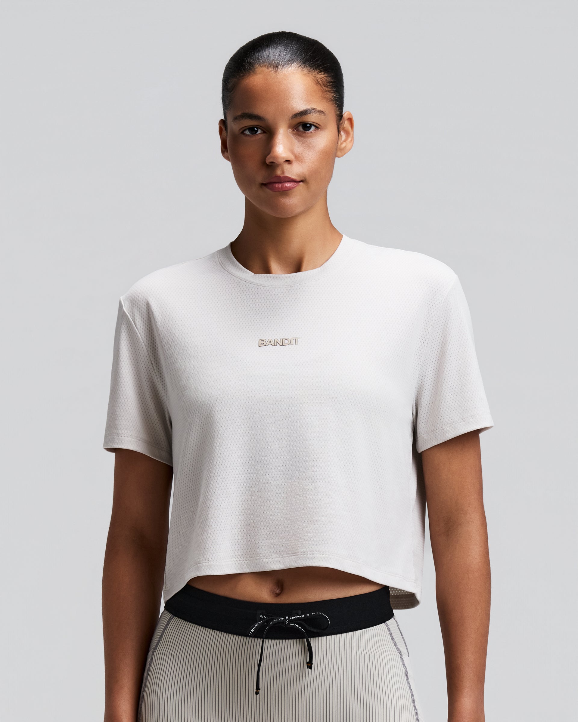 Bandit Micromesh Cropped Run Tee